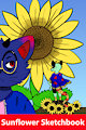Sunflower Sketchbook cover