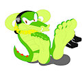Vector the crocodile's feet