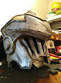 Goblin Slayer Helmet Progress by FearMeImFluffy