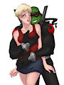 Brainwashed Foot Leo and Dana by HowlsMoon