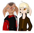 Jinn and Kiira by CynthiaFirespark