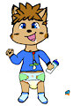 Diapered kittenboi by OtterPoof