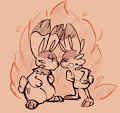 Bunnelby VS Scorbunny (by PocketPaws)