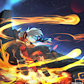 Vortex of flames