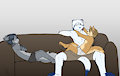 Couch Fun by RaccoonDouglas