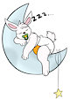 Bunny on the moon