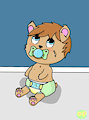 Sad soggy cub by OtterPoof