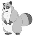 Chubby Raccoon Mum