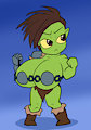 Mazoga Skullcracker, The Huge-Breasted Chibi Orc