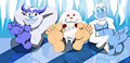 Somes yetis relaxing