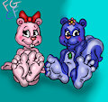 Giggles and Petunia by TheRedSkunk
