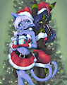 Christmas commission for Luigi Vaporeon