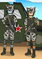 Kyle and Ethan in Tactical Gear