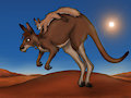 Gift Art - Roo Riding!