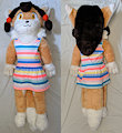 [Comission] Anthro fox plush, life-size by Retired1