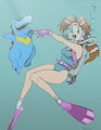 Pokemon Delia Scuba by darkbunny666