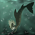 Trapped shark by invali