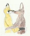 mates kissing
