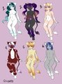 Adoptables_Unicats Batch 1 & 2 [Female and Male] by JenKitty20