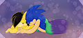 Sleepy Hedgehog, Shoulder Kiss, Cute Face
