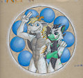 Spademint and Drakkén by RoyalDrakken