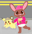Detective Pikachu N Amy -By Nenetwinkletail-