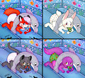 [C] Babies in the ocean by UniaMoon