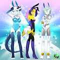 OCs - Bunny Monsters by SilentSid1992
