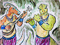 [OldArt] Dino Musicians