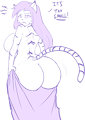 Odile tries on Teo's dress