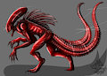 Red Metal Xenomorph