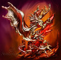 Liquid Metal Dragon by sixthleafclover