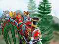 Firechaser Express On A Summer Day