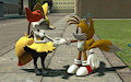 Tails x Braixen by BlackFlash09