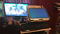 My DIY tablet pc stand for the Ergotron LX HD arm