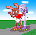 Amy's Skating Lesson -By CoffeehoundJoe-