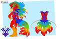 Flare the Phoenix, Backside/Tail Reference by MidnightMuser