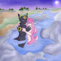 At the hot spring by AriahBunny