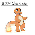 Pokedex : 004. Charmander by TheLittleShapeshifter