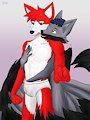 Intimate Hug YCh by KitsuneLoverForever