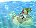 Beach Pup by YunieTrashmutt