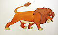 Brown lion