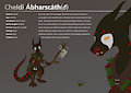 Commission - Cheldi Character Sheet (Nude)