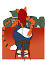 Tech savvy tiger COLOR