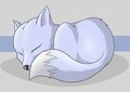 Sleeping fox by GabrielAngelFox