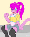 femboy cat thing by RivvonCat