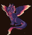 Soft sunset dragon by EmmyFox