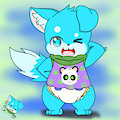 My fursona by Greywolfie
