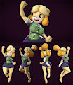 Isabelle From Animal Crossing Argento's Style by magnaomega