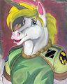 Watercolor Unicorn by Calbeck